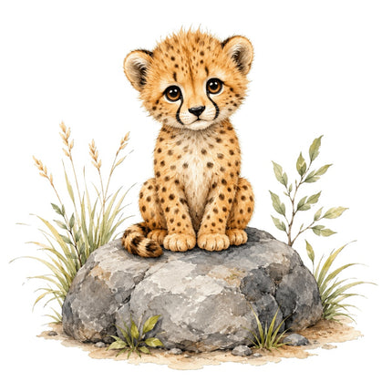 cheetah fabric panel