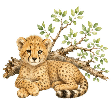 cheetah fabric panel
