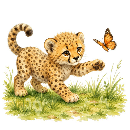 cheetah fabric panel