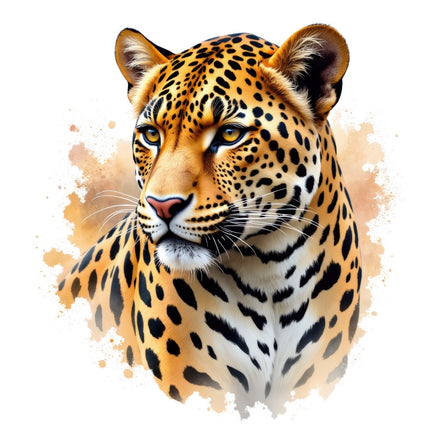 Leopard quilt square