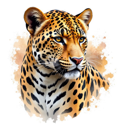 Leopard 100% Cotton Fabric Panel Block Quilt Square FLIP-AAC159