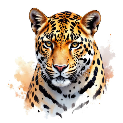 Leopard fabric panel