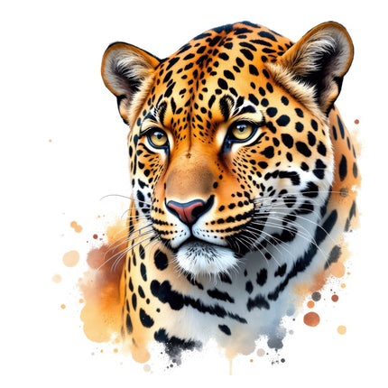 Leopard fabric panel