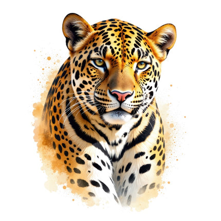Leopard fabric panel