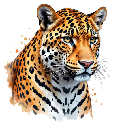 Leopard fabric panel