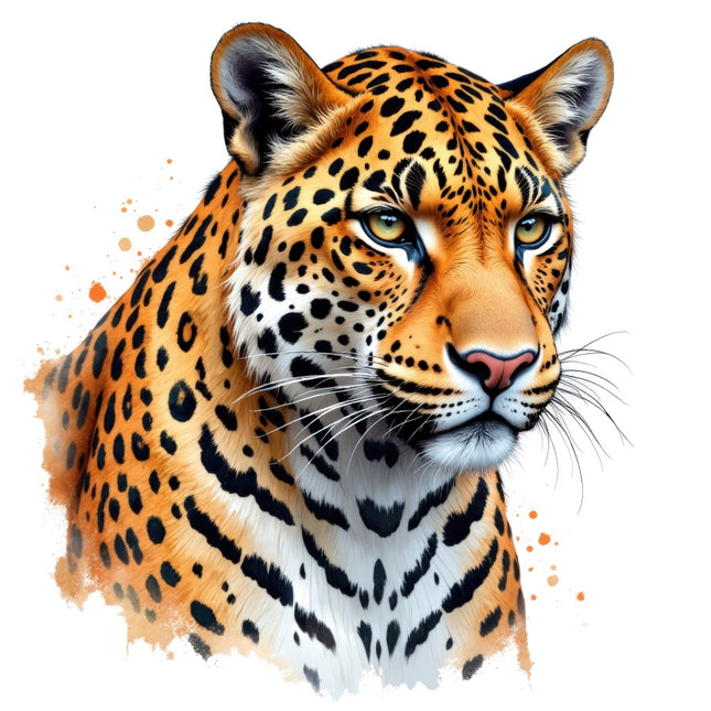 Leopard fabric panel