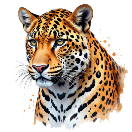 Leopard 100% Cotton Fabric Panel Block Quilt Square FLIP-AAC168