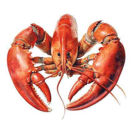 Lobster 100% Cotton Fabric Panel Block Quilt Square AAC252