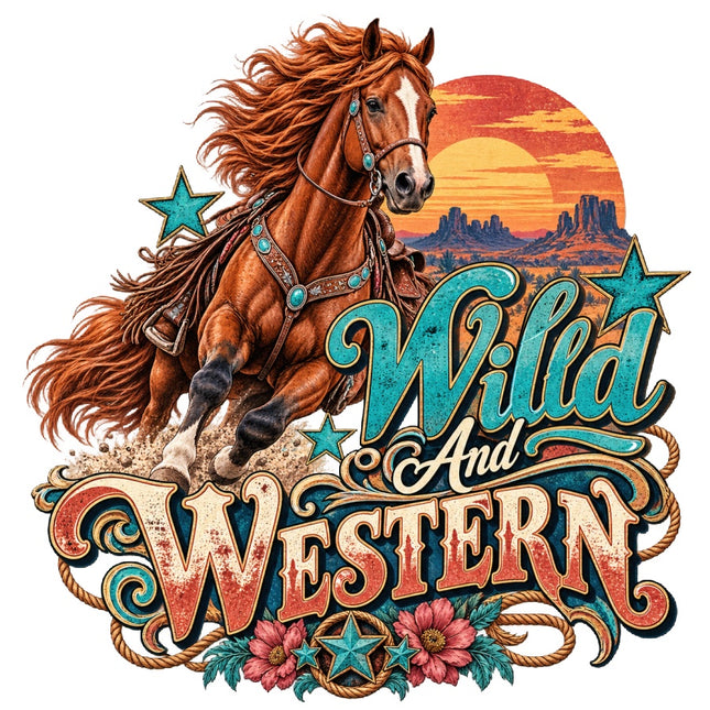 Wild & Western 100% Cotton Fabric Panel Block Quilt Square AAC404