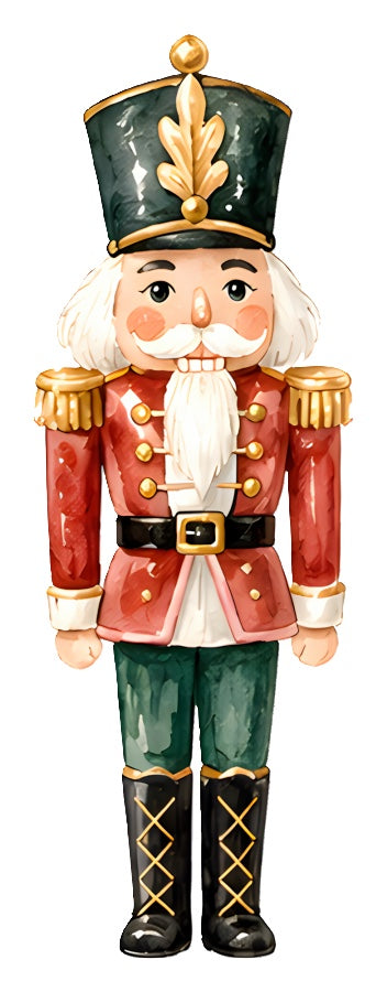 Nutcracker 100% Cotton Fabric Panel Block Quilt Square AAC500
