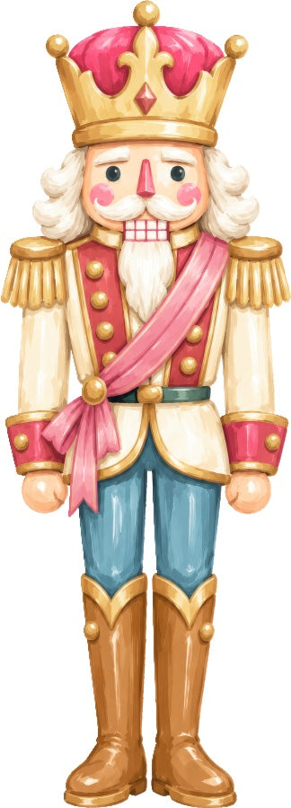 Nutcracker 100% Cotton Fabric Panel Block Quilt Square AAC504