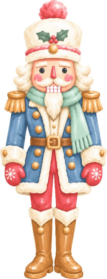 Nutcracker 100% Cotton Fabric Panel Block Quilt Square AAC508