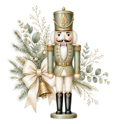 Nutcracker 100% Cotton Fabric Panel Block Quilt Square AAC535