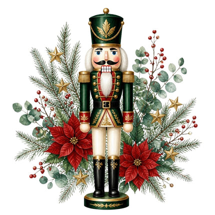 Nutcracker 100% Cotton Fabric Panel Block Quilt Square AAC540