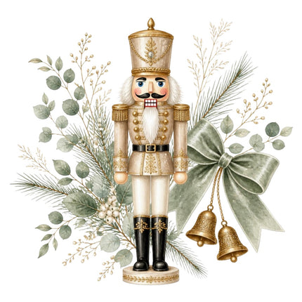 Nutcracker 100% Cotton Fabric Panel Block Quilt Square AAC544