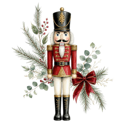 Nutcracker 100% Cotton Fabric Panel Block Quilt Square AAC554