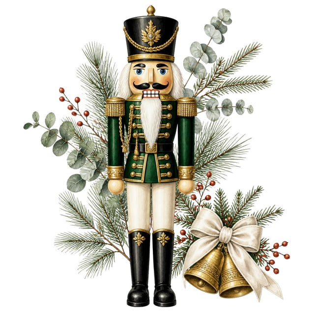 Nutcracker 100% Cotton Fabric Panel Block Quilt Square AAC557
