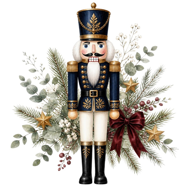 Nutcracker 100% Cotton Fabric Panel Block Quilt Square AAC567
