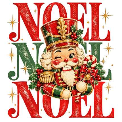 Christmas Noel Nutcracker 100% Cotton Fabric Panel Block Quilt Square AC572