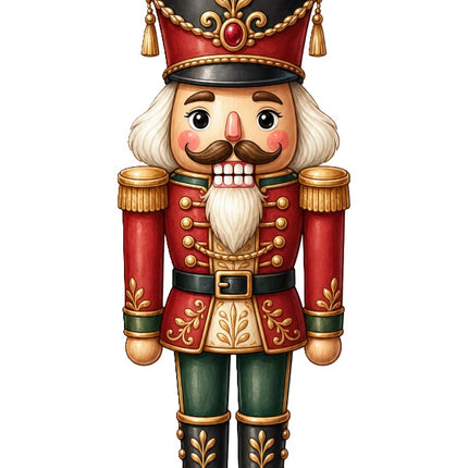 Nutcracker 100% Cotton Fabric Panel Block Quilt Square AAC610