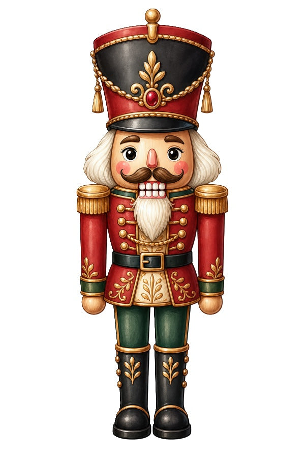 Nutcracker 100% Cotton Fabric Panel Block Quilt Square AAC610