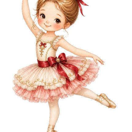 Ballerina 100% Cotton Fabric Panel Block Quilt Square AAC613
