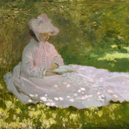 Springtime Claude Monet 100% Cotton Fabric Panel AAC805