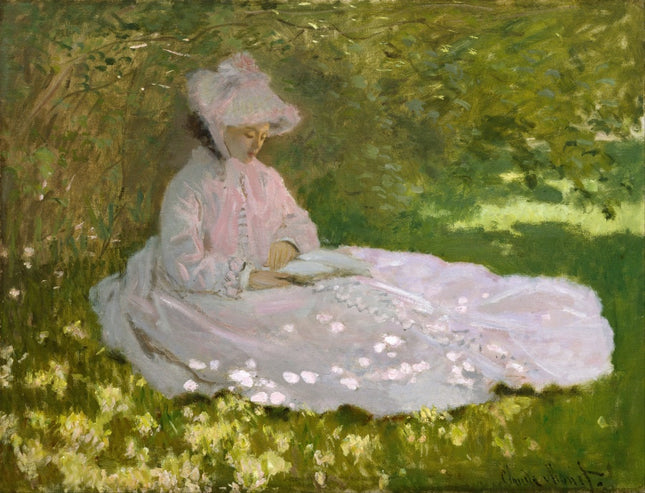Springtime Claude Monet 100% Cotton Fabric Panel AAC805