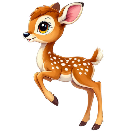 Deer Fawn 100% Cotton Fabric Panel Block AB1008