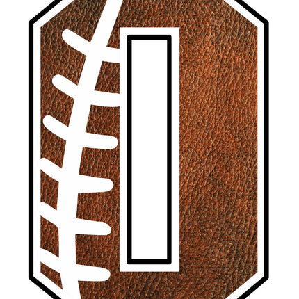 Football Letter Initial O 100% Cotton Fabric Panel Block AB1461
