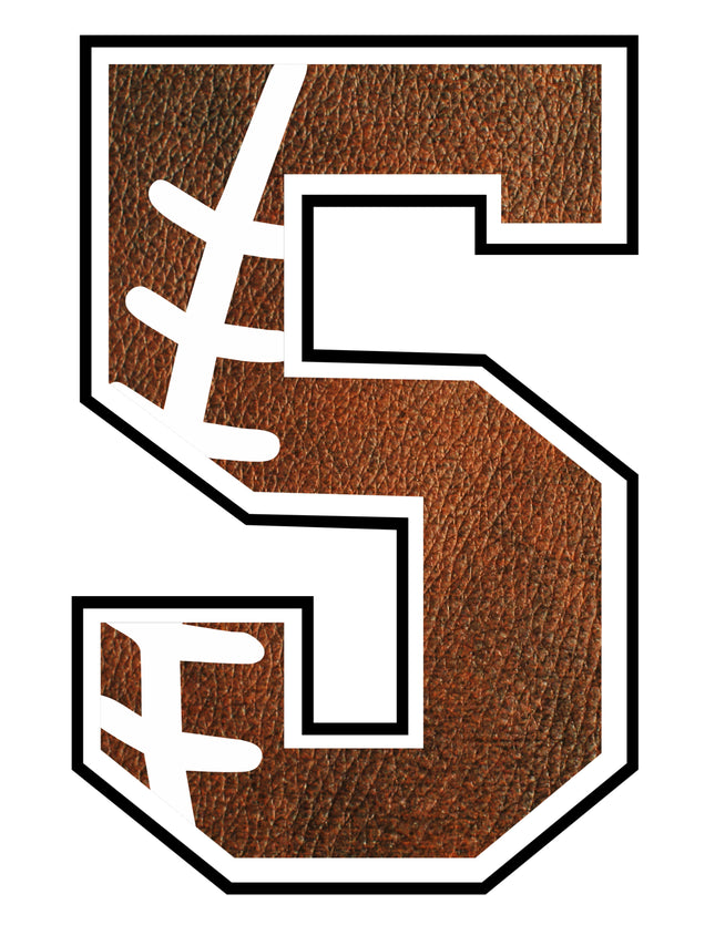 Football 5 Number 100% Cotton Fabric Panel Block AB1480