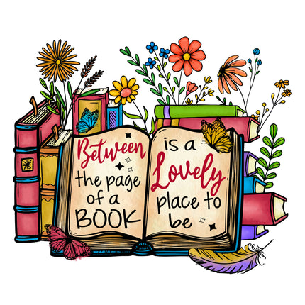 Reading Reader Books 100% Cotton Fabric Panel Block AB1815