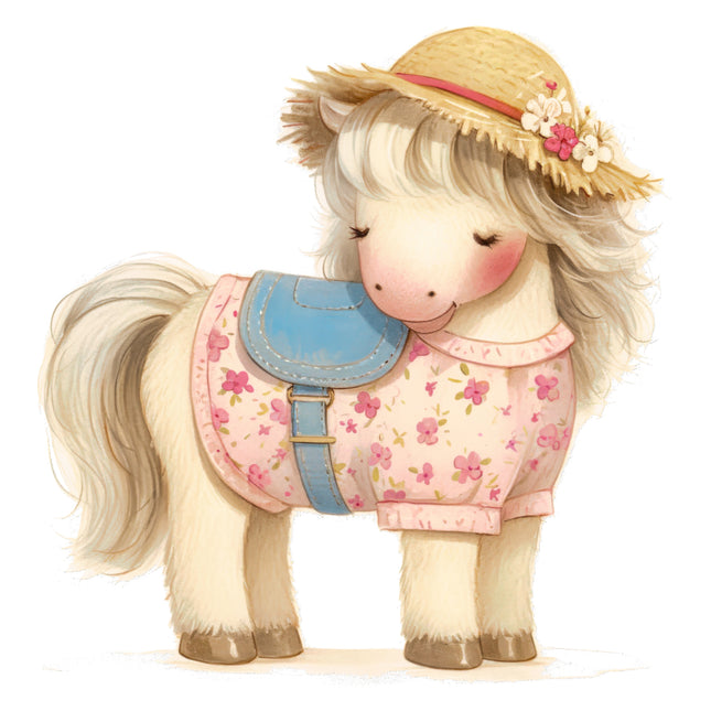 Pony 100% Cotton Fabric Panel Block AB2027