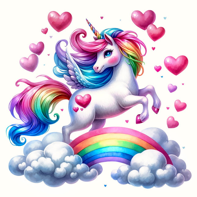 Unicorn 100% Cotton Fabric Panel Block AB2033