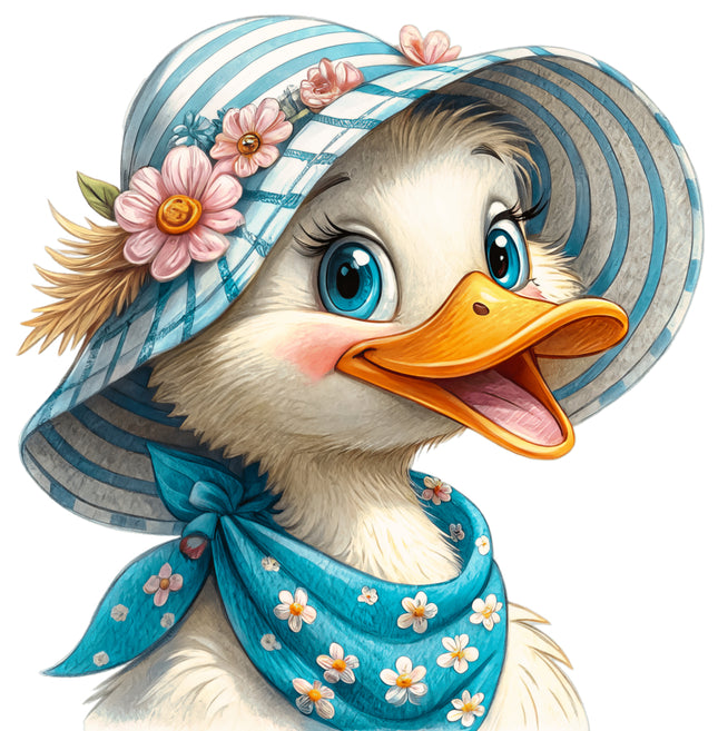 Duck 100% Cotton Fabric Panel Block AB2095