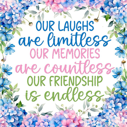 best friends fabric panel