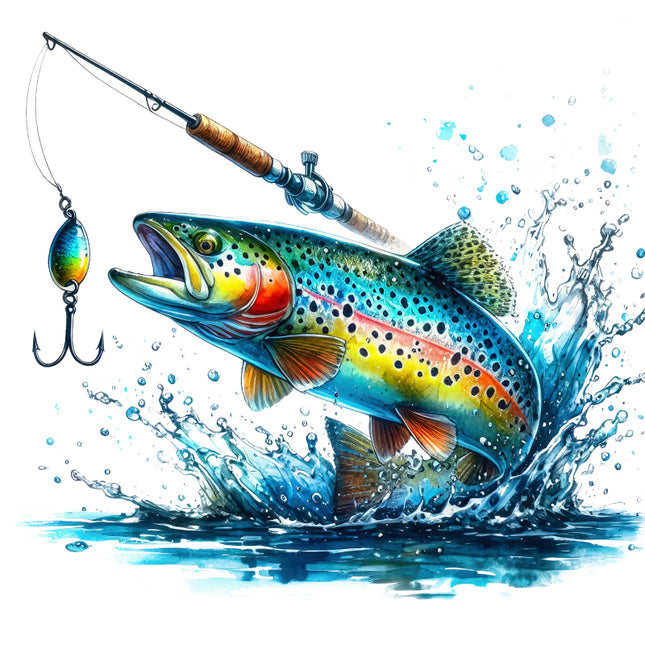 bass fishing fabric panel