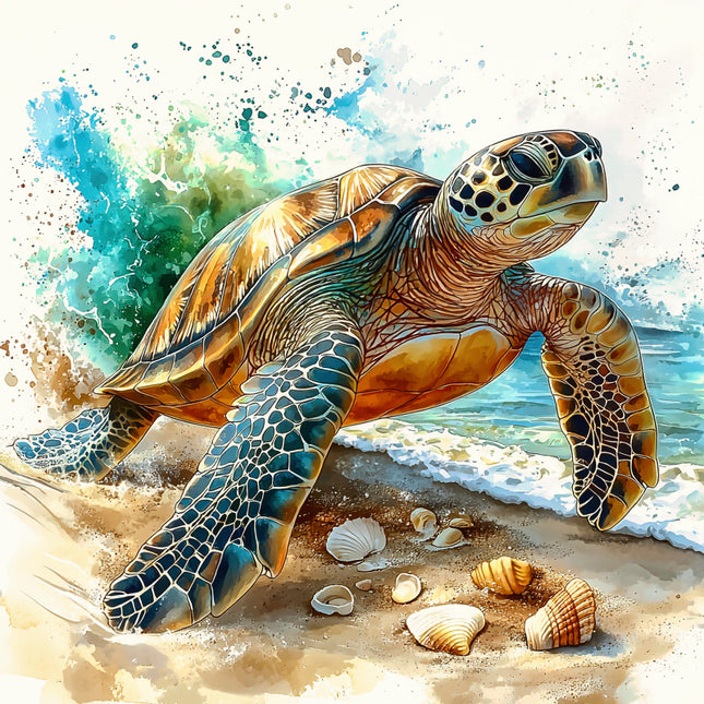 sea turtle quilt block