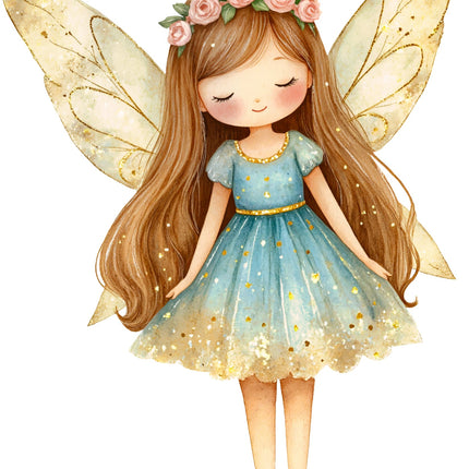 Fairy 100% Cotton Fabric Panel Block AC1460
