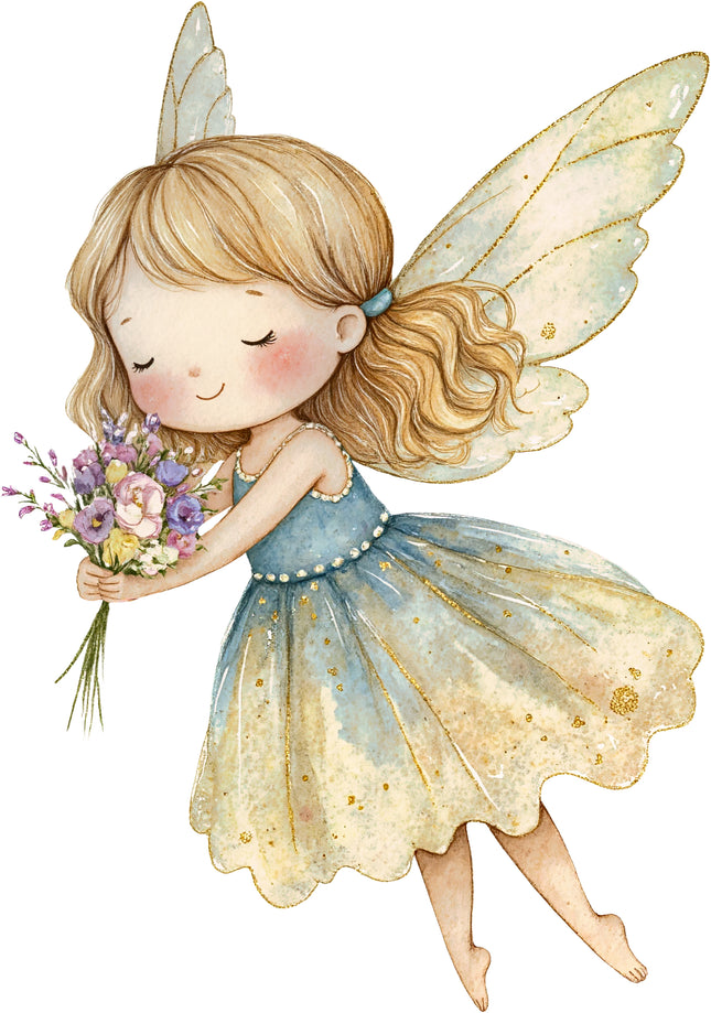 Fairy 100% Cotton Fabric Panel Block AC1540