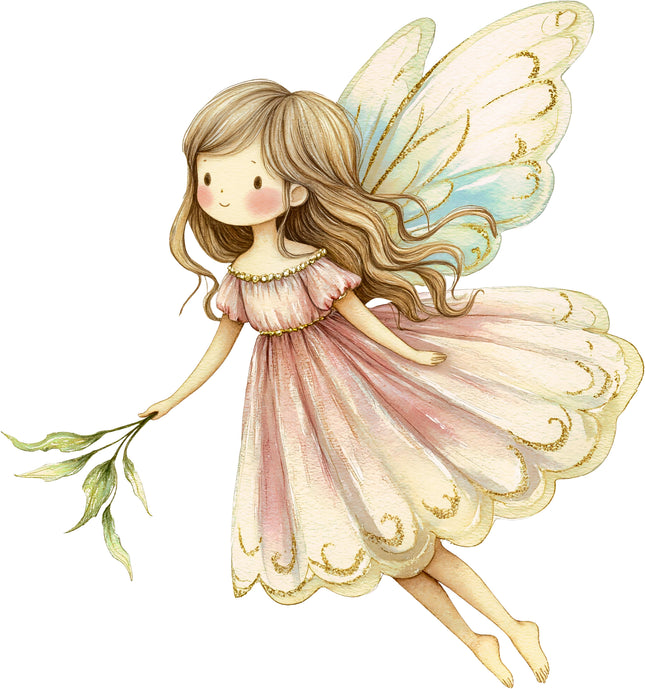 Fairy 100% Cotton Fabric Panel Block AC1580