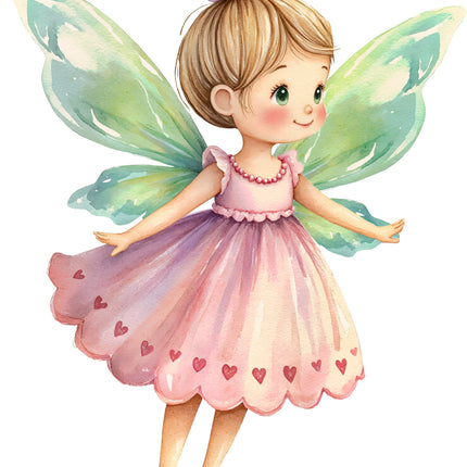 Fairy 100% Cotton Fabric Panel Block AC1630