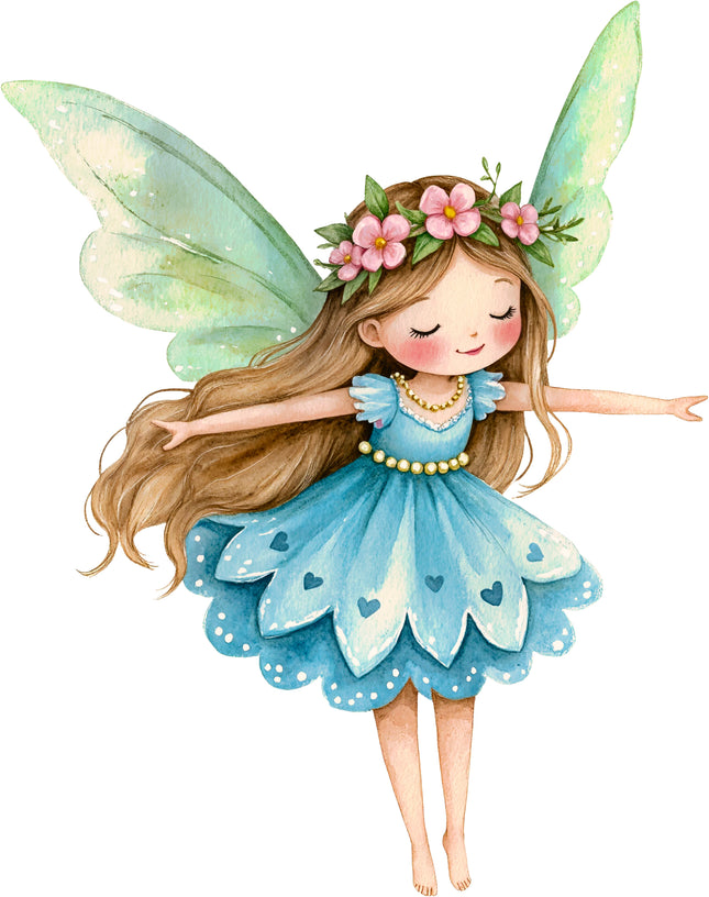 Fairy 100% Cotton Fabric Panel Block AC1670