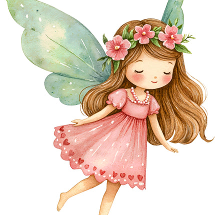 Fairy 100% Cotton Fabric Panel Block AC1680