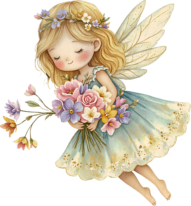 Fairy 100% Cotton Fabric Panel Block AC1700