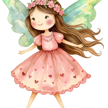 Fairy 100% Cotton Fabric Panel Block AC1750