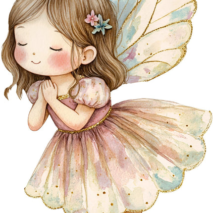 Fairy 100% Cotton Fabric Panel Block AC1780