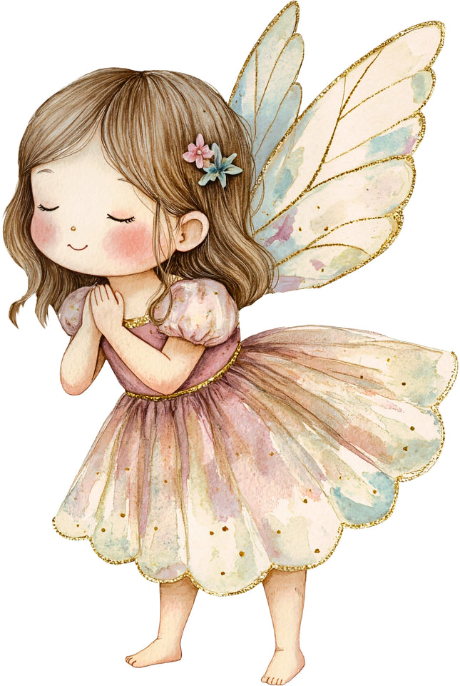 Fairy 100% Cotton Fabric Panel Block AC1780