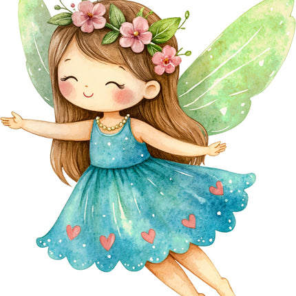 Fairy 100% Cotton Fabric Panel Block AC1790