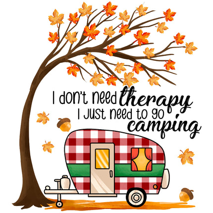 Camping 100% Cotton Fabric Panel Block AC228